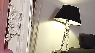 Riding a Dildo in Hot Lingerie