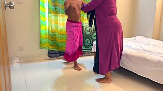 Stepson Enters Arabian Stepmom's Room & Ties Her Hand Then Gives Rough Fuck & Cum Wild on Her Face - Big Ass & Huge Boobs MILF