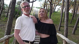 Sensual blonde grants her grandpa the best fuck in his life