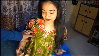 Real Homemade Bhabhi in Night Dress, Hot Devar Fucks Tight Indian Desi Village Girl Pussy