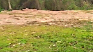 Agatha Breastfeeds in Sex in the Park, with Torn Pants