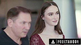 Shy Brunette Gets Dicked Down By Her Stepdad - John Strong And Hazel Moore