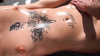 Sensual massage and sex for cock craving blonde cutie