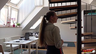 German Scout - Leg Shaking Orgasm Casting Sex for Finnish Girl Kinuski by Big Dick Agent