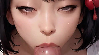 Japanese Bride Sucks Your Cock in Public Park on Wedding Day - Cherry Blossom POV 4K