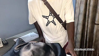 Black thug fucks and creampie college BBW pussy