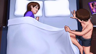 Xrgamer Sucks Debbies Big Tits and Fucks Her Pussy - Hentai Summertime Saga