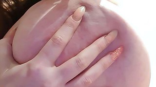 Big boobs milf masturbates with her dildo