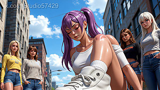 Giantess Crush in Sneakers, Converse, Foot Domination Femdom