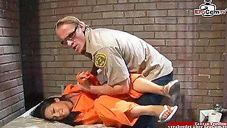 Sexy Prisoner Girl Gets Ass Fucked By A Guard In Prison