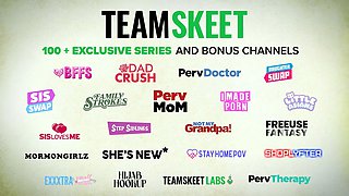 Fiona Frost & Chloe Rose preparation their pussies for step bros' Big Cocks with a meaty cucumber - sisswap