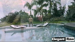 Pornstar Jenna J Ross Fucked in the Pool at ElegantRAW