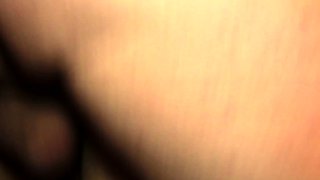 Sensual blonde with big boobs in sexy lingerie does blowjob