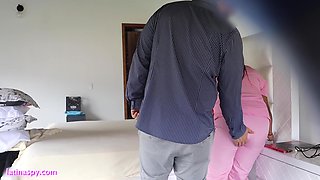 Big Breasted Maid Gets Comfortable with Her Boss 100%