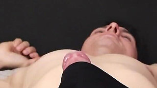 Blowjob and Handjob with Black Pantyhose