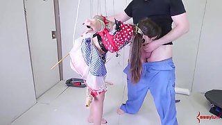 Bondage Cutie Anally Fucked While Suspended