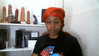 Lady Raex and the Blue Snake Dildo