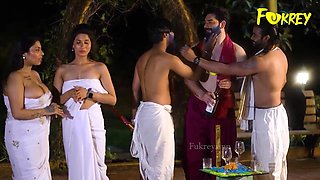 Feel raw Indian passion with a bhabhi's intense festive intimate play