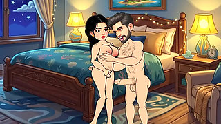 The story of Rupa Bhabhi and Gopal's bedroom sex story. Hindi Cartoon Story