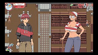 Naughty Episode 18 of Spooky Milk Life [Taboo manga porn game]: Flashing my member to a nerdy babe in the library!