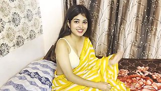 Indian Sexy Bhabhi Flirts with Devar, Seduces Him, Then Full Night Rough Sex