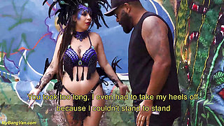 busty samba dancer anal in my bang van