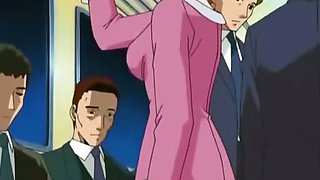 Sexy doll was fucked in public in anime