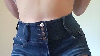 Amateur blond girl with big boobs getting fucked