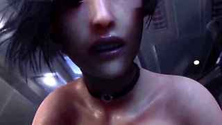 The girl suddenly craved intimacy, seducing the guy in 3D hentai animated porn with POV and hard sex.