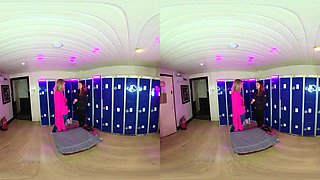 Kimberly and Melody - Squirting Locker Room Lesbians - PeepingThom