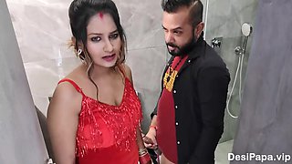 Indian Couple On Honeymoon Having Sex Hot Young Wife Giving Blowjob