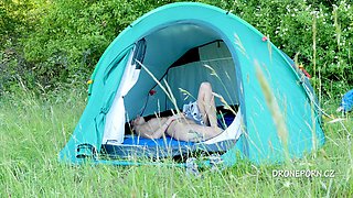 Nudist Milf Alzbeta Sleeping In The Tent