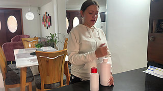I Give an Aphrodisiac Syrup to My Little Stepbrother Thinking It's a Syrup for His Disease Until He Ends up Fucking Me