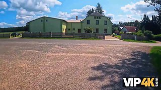 Vip4k. babe flashed her pierced Natural Tits and then it happened...