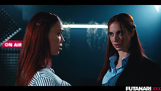 Octokuro Grows a Cock! Horny Redheads Having Real Life Futa Shemale Sex & Hardcore Blowjob