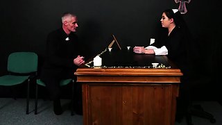 CFNM naughty babes cocksucking lucky guy