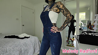 Sheer Black Lingerie and Gym Tights Try on Haul Melody Radford Onlyfans
