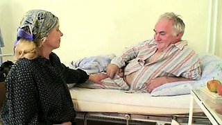 Older Men Threesome at hospital