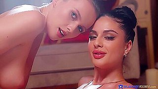 Stacy Cruz And Mia Trejsi Hot Lesbian Massage