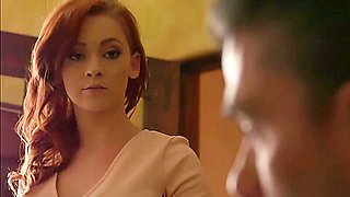 New Sensations - Horny Redhead Secretary Athena Rayne Fucks Her Boss Hard