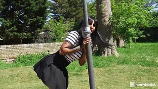 Sexy Street Mimes In Reality Threesome - Frances Bentley