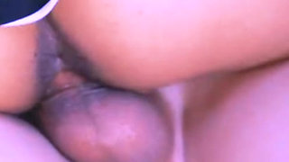 Schoolgirl comes home from school and rides her stepbrother's cock