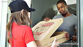 Pizza BIG ASS Hentai Gangbang