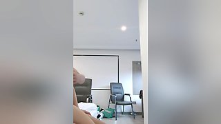A lovely female participates in sexual activity in a hotel.