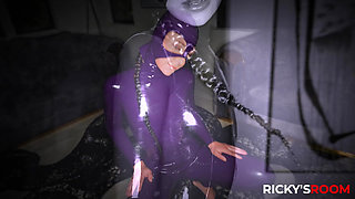 RICKYSROOM Liz Jordan and Anna Claire latex anal fuck