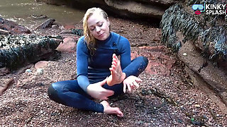 Salty Wetsuit Toe Sucking Slut