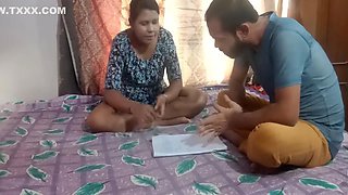 Indian Home Tutor Fucking Sexy Teen Student At Home, Enjoy With Clear Audio 21 Min