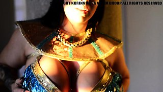 Big boob brunette masturbates on webcam