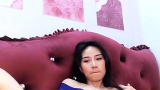 Close up POV of teen sucking cock