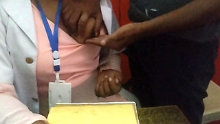 Seeing the sexy doctor, the boy's mood became and both of thm had sex